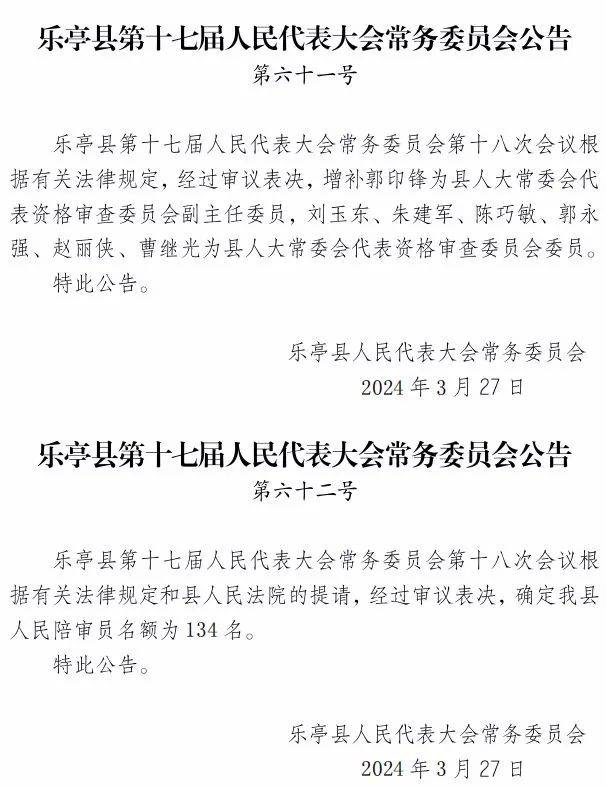 乐亭县最新任免名单揭晓，温馨时刻见证人事变动